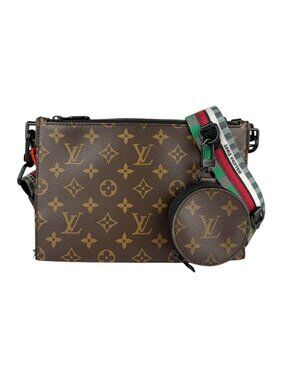 Louis Vuitton Crossbody Shoulder Bag Monogram Empreinte Trio Pouch NM